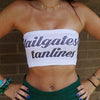 Tailgates and Tanlines White Bandeau Top