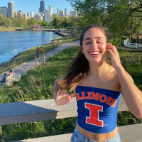Illinois Fighting Illini Navy Tube Top