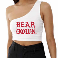 University of Arizona Bear Down One Shoulder Top