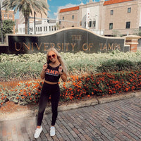 Tampa Spartans Black Babydoll Tee