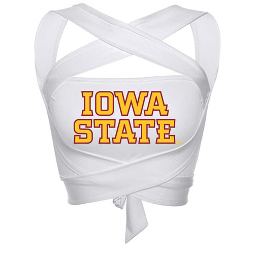 Iowa State White Multi Way Bandeau Top