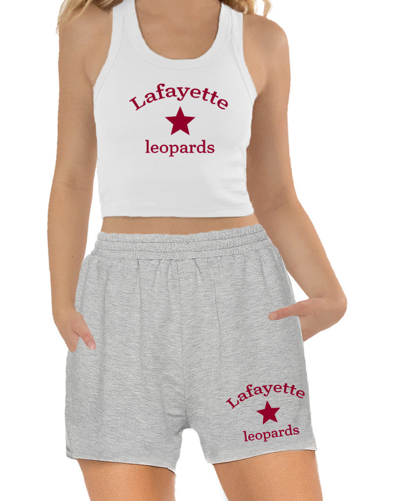 Lafayette College Tank Top & Sweat Shorts – lojobands