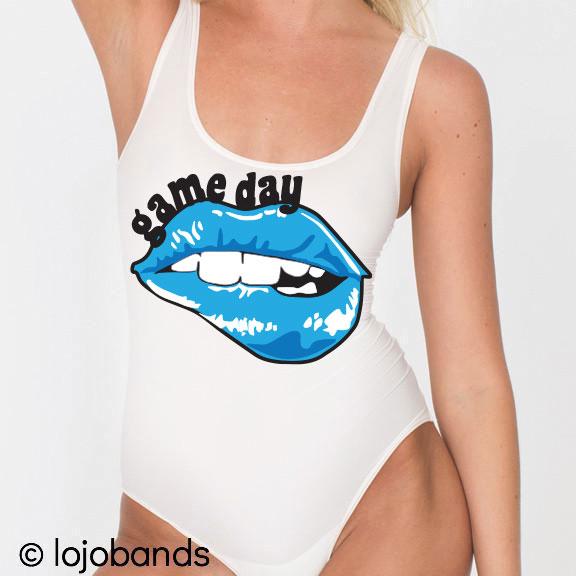 Blue & Black Game Day Bodysuit - lo + jo, LLC