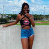 University of Arizona Black Multiway Bandeau Top