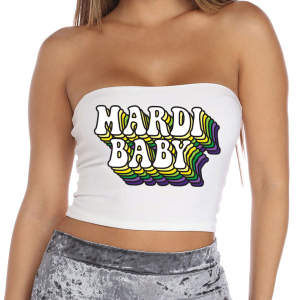 Retro Mardi Baby Tube Top