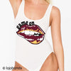 Game On Lips Tank Bodysuit - lo + jo, LLC