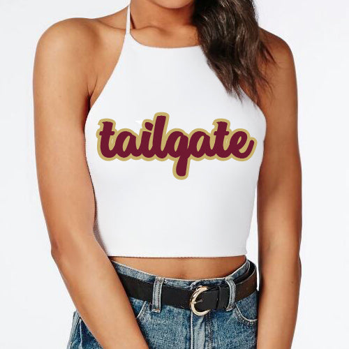 Maroon & Gold Tailgate Halter Top