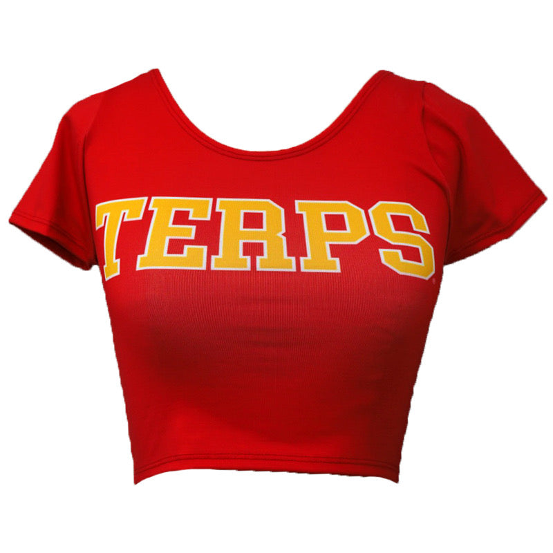 Maryland Terps Red Babydoll Tee
