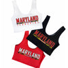 Maryland Terps Black Cropped Tank