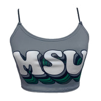 Michigan State Gray Spaghetti Tank