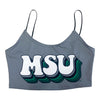 Michigan State Gray Spaghetti Tank