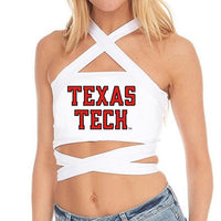 Texas Tech White Multi Way Bandeau Top