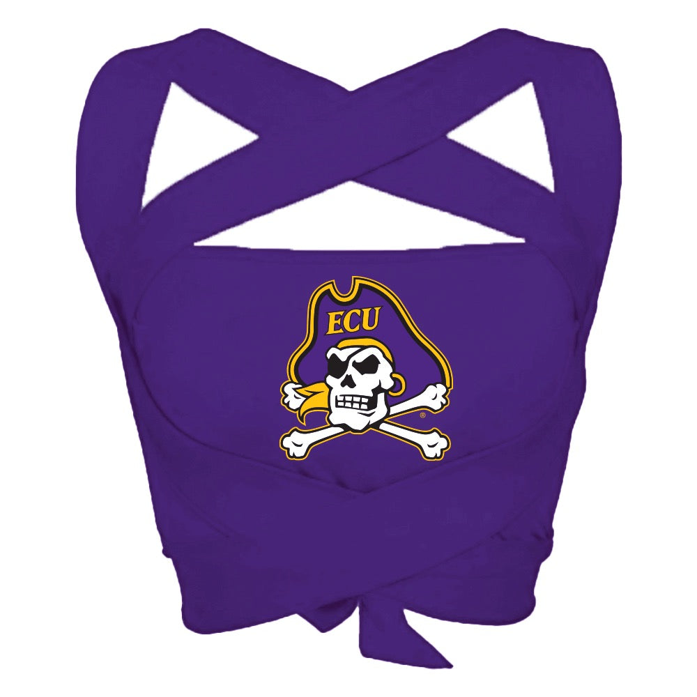 ECU Pirates Purple Multi Way Bandeau