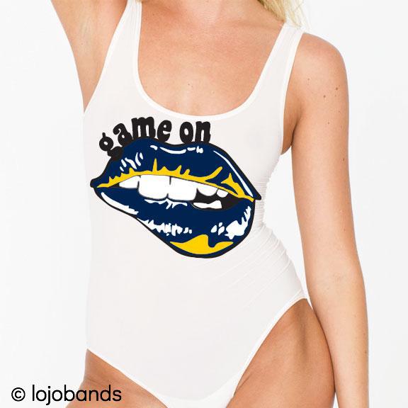 Game On Lips Tank Bodysuit - lo + jo, LLC