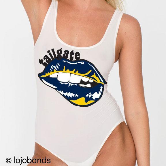 Navy & Yellow Tailgate Bodysuit