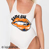 Game Day Lips Tank Bodysuit - lo + jo, LLC