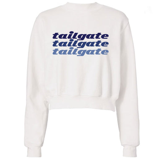 Navy Tailgate Text Sweatshirt