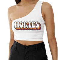 Virginia Tech One Shoulder Top