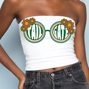 Green & Orange Sunglasses Tube Top
