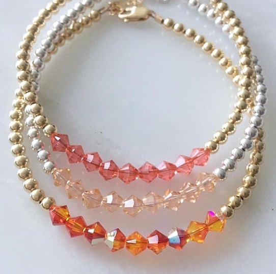 Sunset Crystal Bracelet