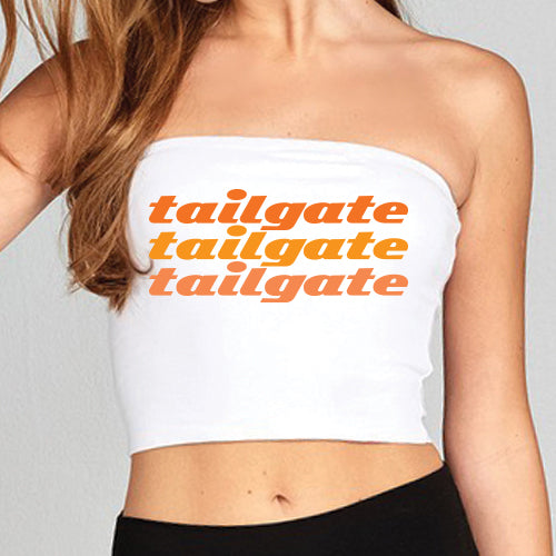 Orange Tailgate Tube Top