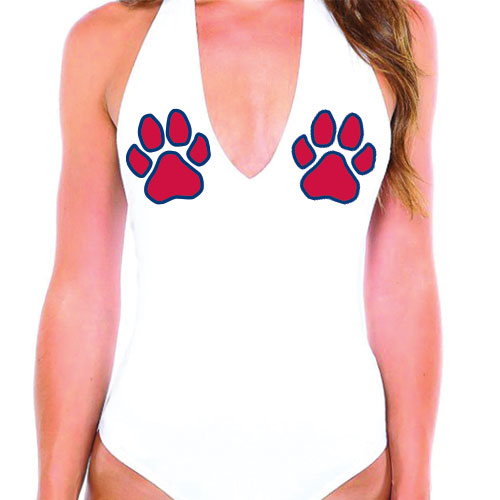 Red & Blue Paws Bodysuit