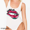 Game On Lips Tank Bodysuit - lo + jo, LLC