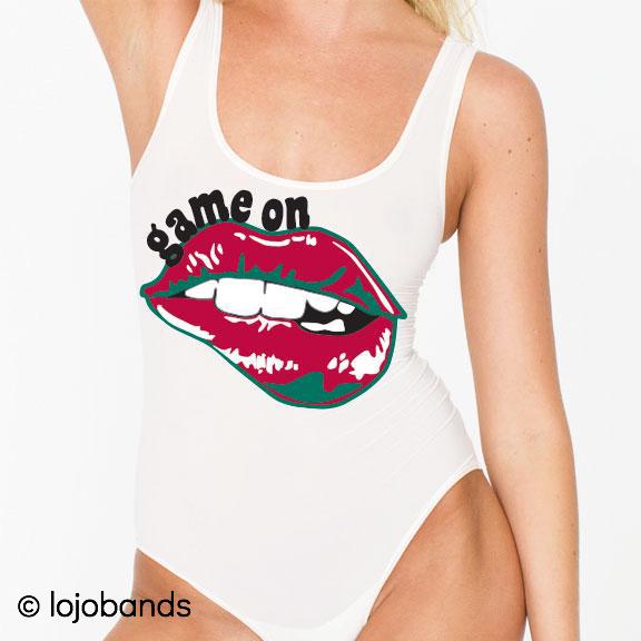Game On Lips Tank Bodysuit - lo + jo, LLC