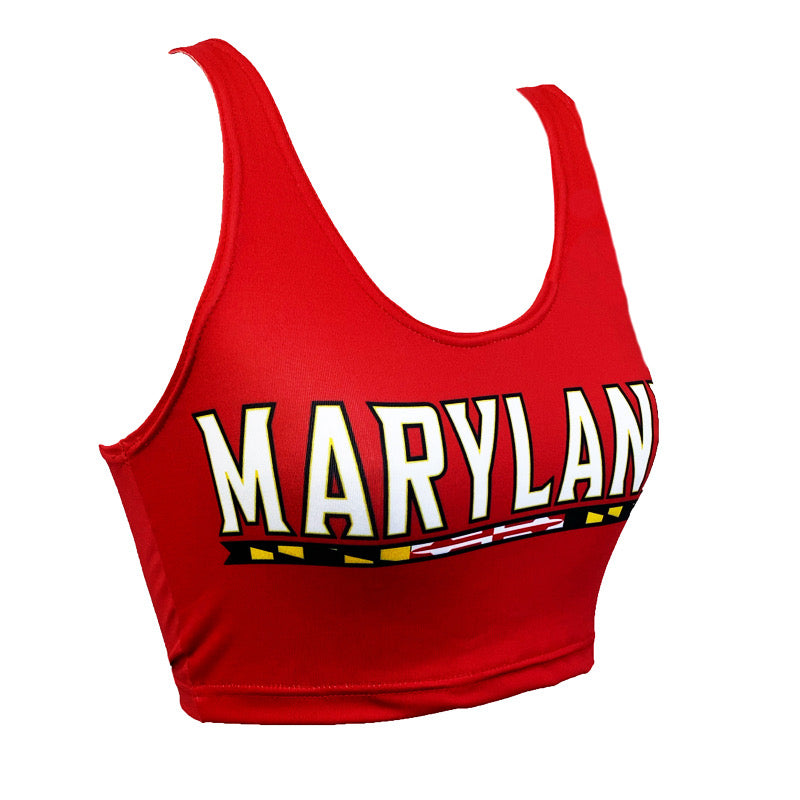 Maryland Terps Red Crop Tank