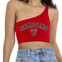 Tampa Spartans Red One Shoulder Top