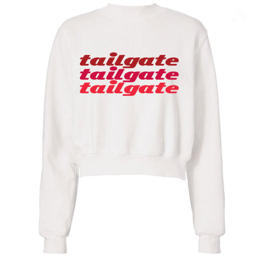 Red Tailgate Text Sweatshirt