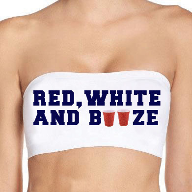 USA Red, White, and Booze Bandeau