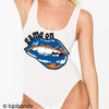Game On Lips Tank Bodysuit - lo + jo, LLC