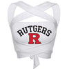 Rutgers White Multi Way Bandeau Top