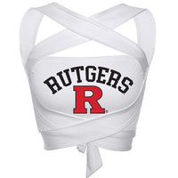Rutgers White Multi Way Bandeau Top