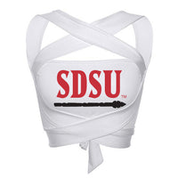 San Diego State Aztecs White Multi Way Bandeau Top