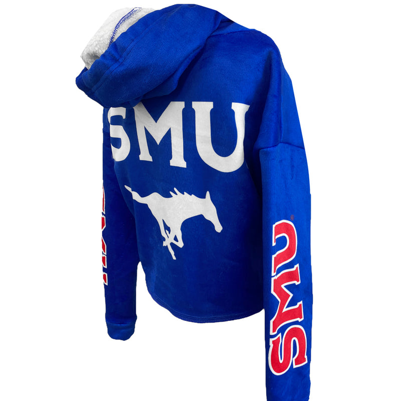 SMU Mustangs Varsity Furry Hoodie
