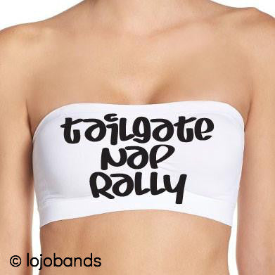 Tailgate Nap Rally White Bandeau Top