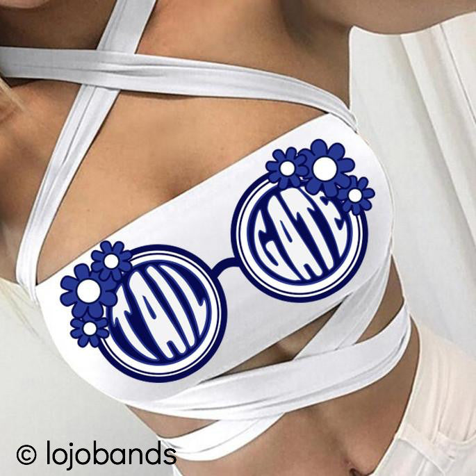 Tailgate Groovy Sunglasses White Multiway Bandeau