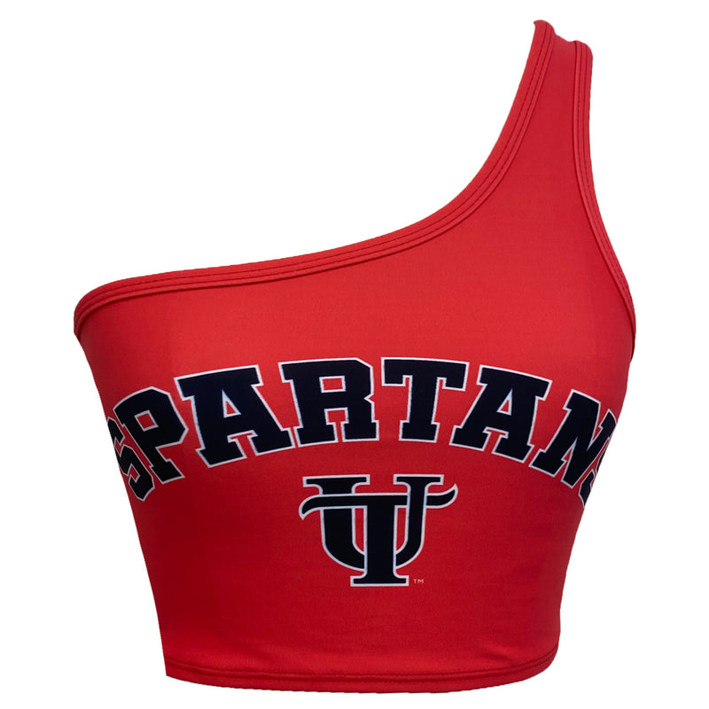 Tampa Spartans Red One Shoulder Top