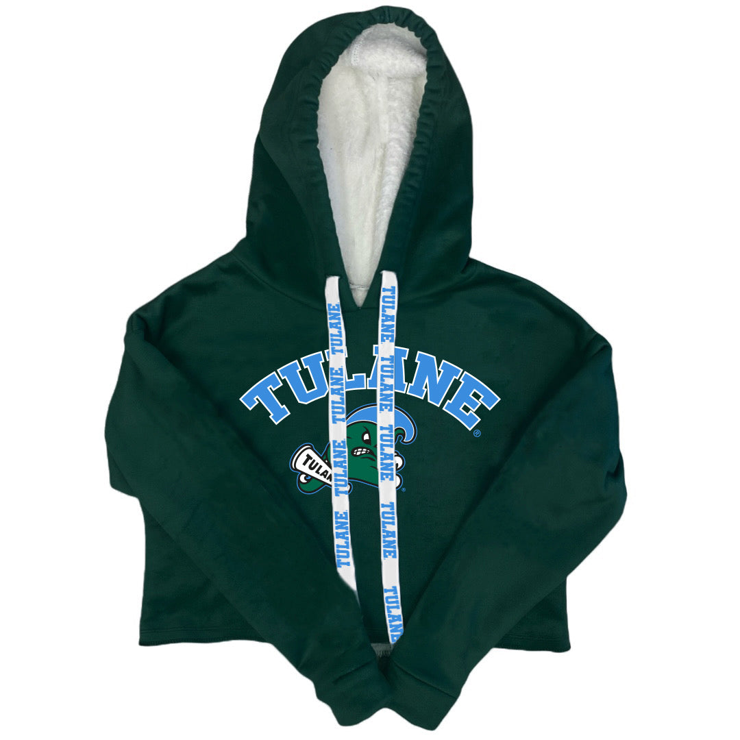 Tulane Varsity Furry Hoodie XS/S
