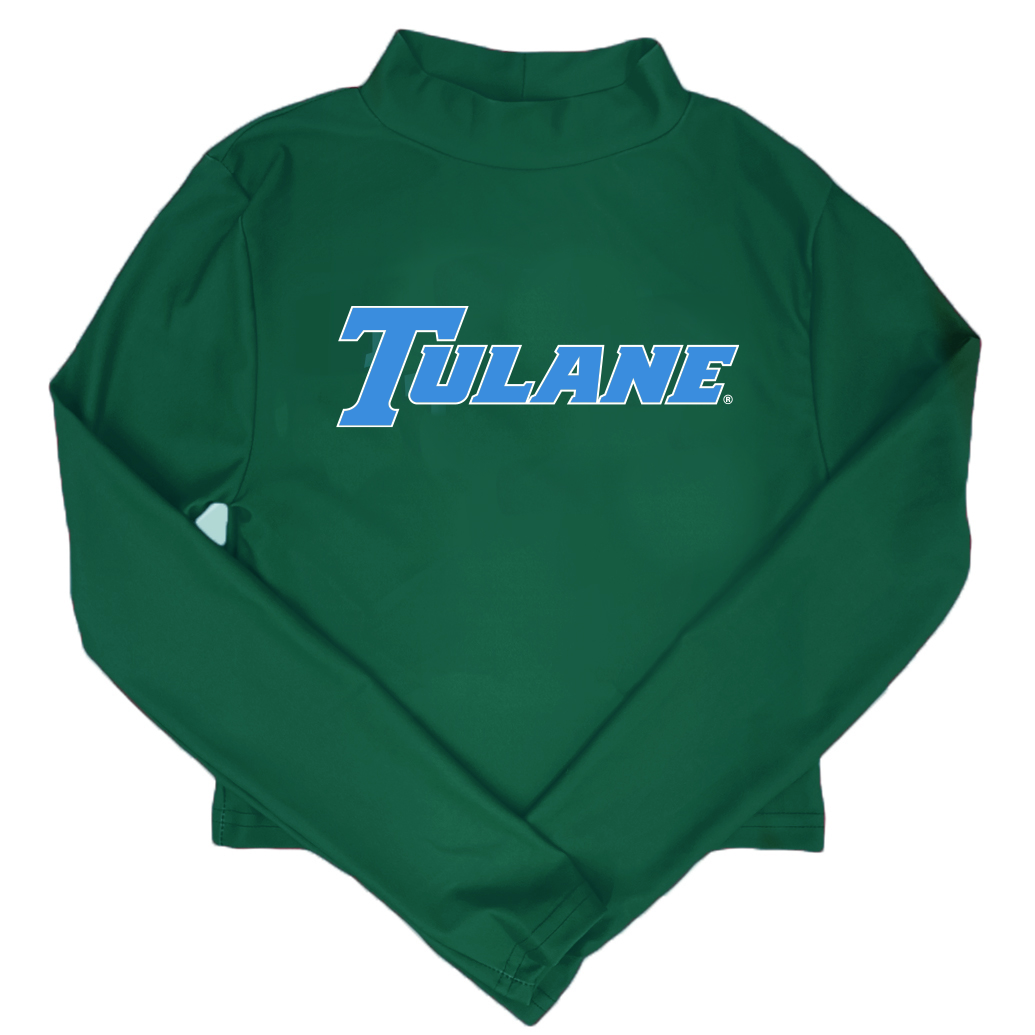 Tulane Mock Neck Top