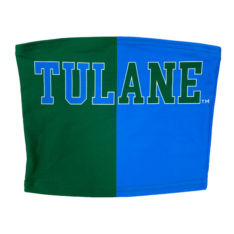 Tulane Two Tone Tube Top