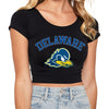 Delaware Blue Hens Black Babydoll Tee
