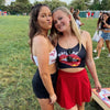 Maryland Terps Lips Black Spaghetti Tank