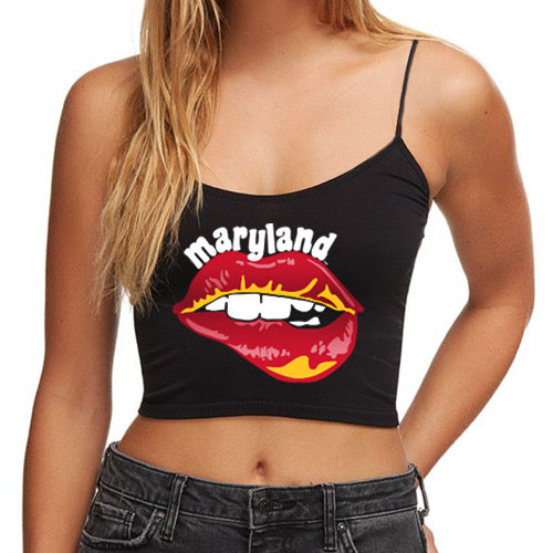 Maryland Terps Lips Spaghetti Tank