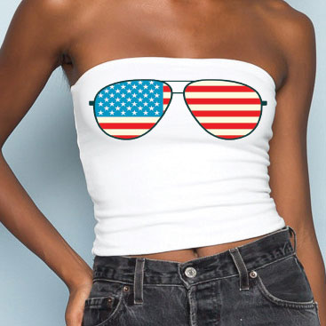 American Flag Aviators Tube Top - lo + jo, LLC