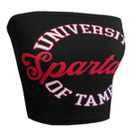 Tampa Spartans Black Tube Top