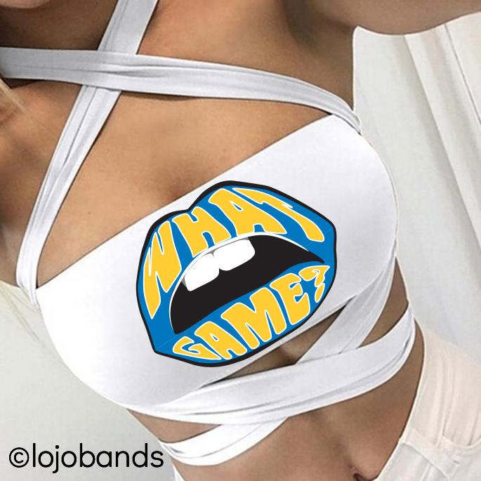 Blue & Yellow What Game? Multi Way Bandeau - lo + jo, LLC