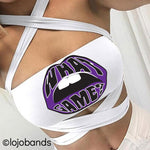 Tailgate Lips White Multiway Bandeau